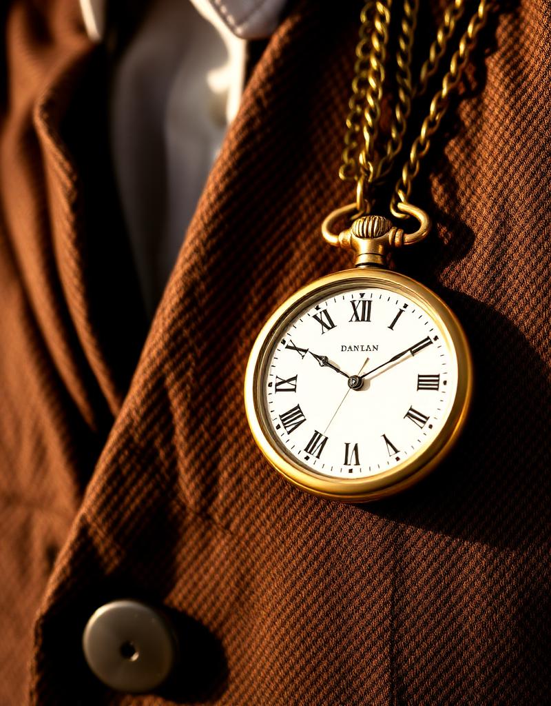 Pocket watch styled on a tweed vest